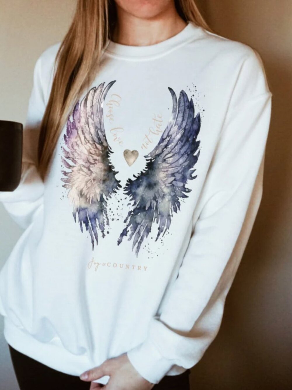 Choose Love, Not Hate - Unisex Crew-Neck Sweatshirt